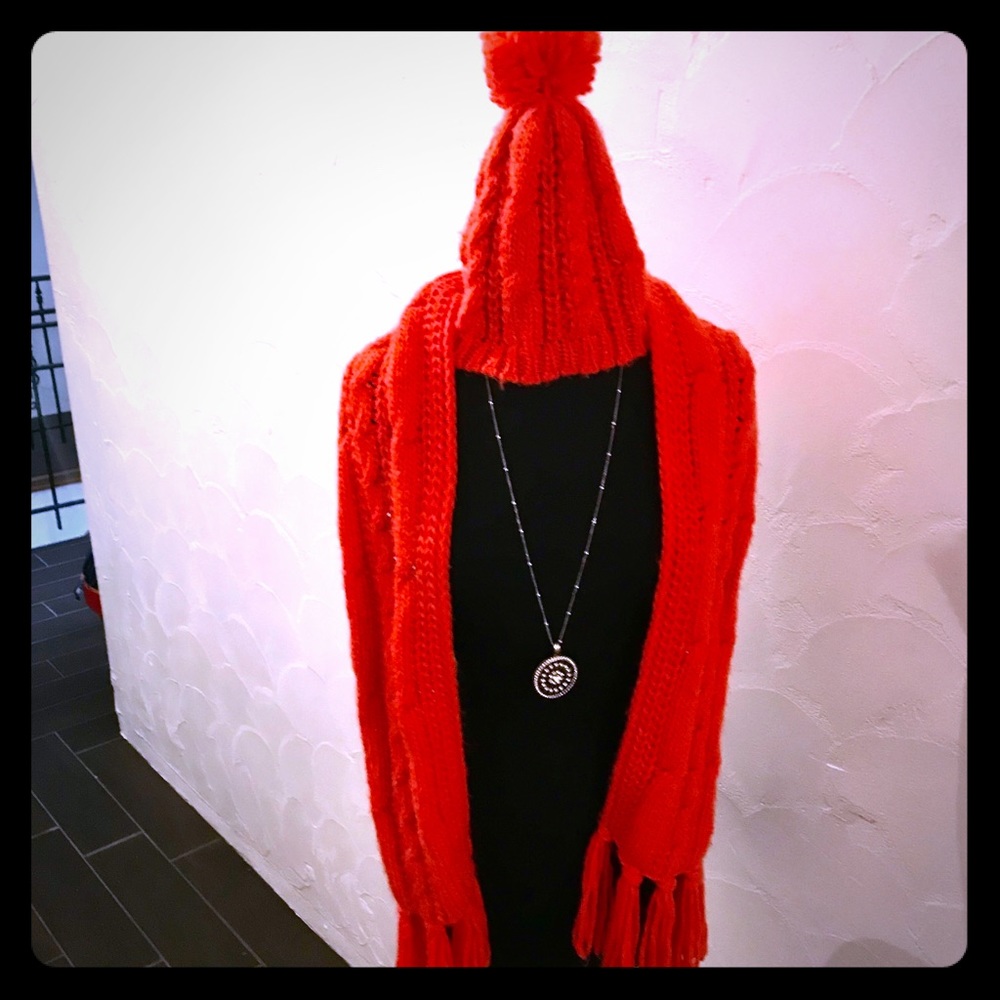 Scarf and hat